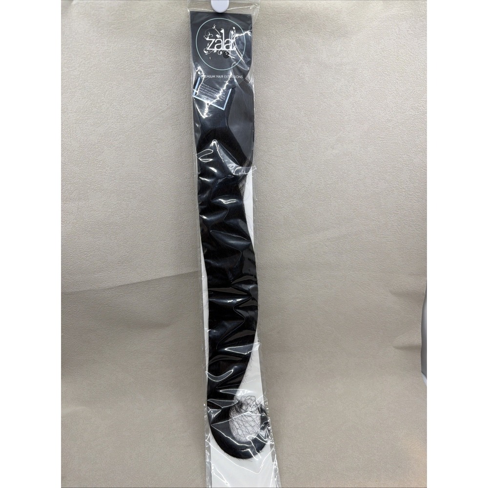 ZALA Premium Remy Hair Extensions Tape In 22" #1B Black 20 Pieces New Sealed